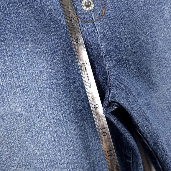 Y2K Vintage Gasoline Jeans Womens 11 Blue Embroidered Flare‎ Bootcut Low Rise - Picture 11 of 14